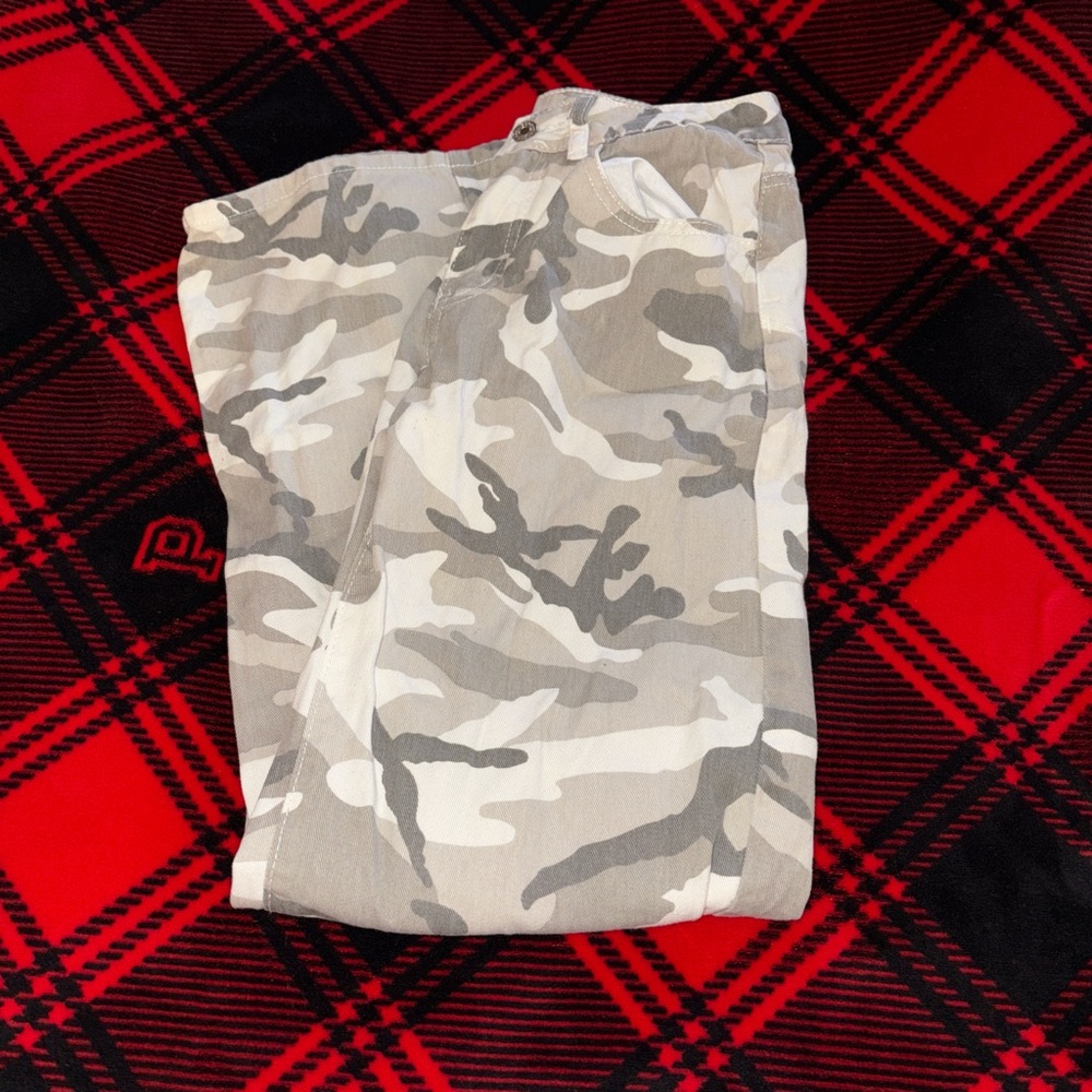 SHEIN camo jeans
